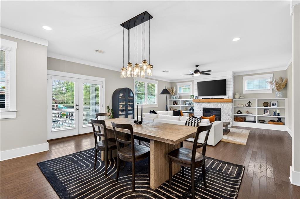4072 Comanche Drive Tucker, GA 30084 - Photo 12 of 43 a view of a dining room with furniture window and wooden floor