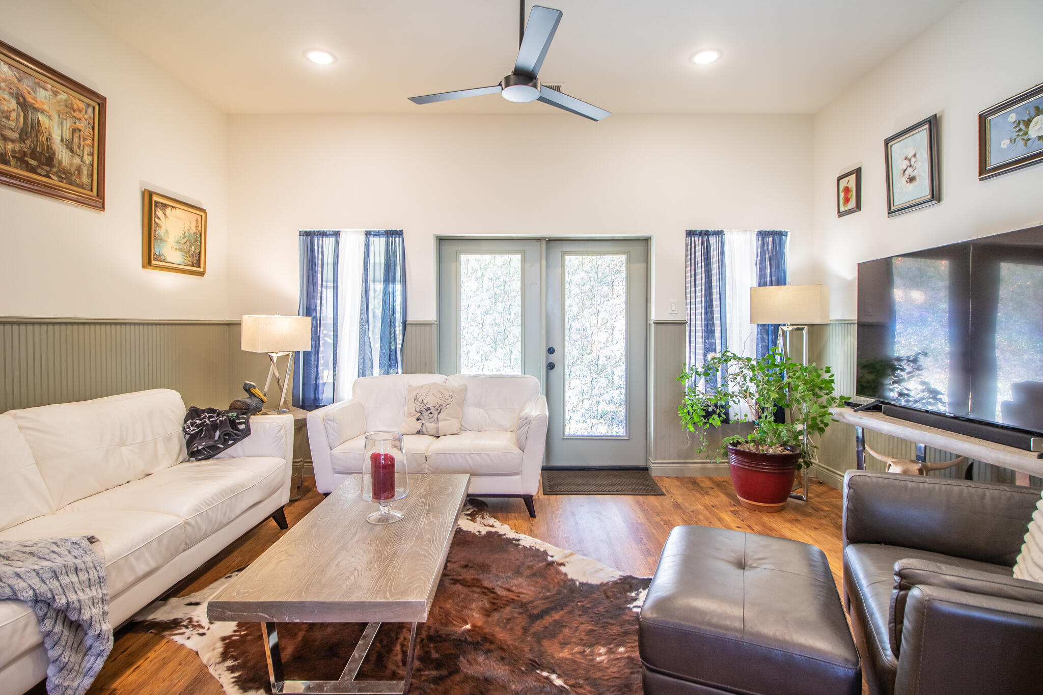 4019 137th Street Lubbock, TX 79423 - Photo 20 of 46 a living room with furniture and a fireplace
