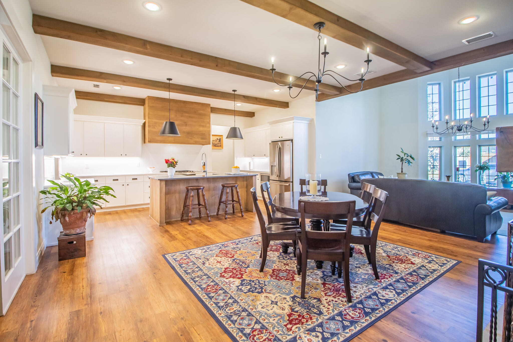 4019 137th Street Lubbock, TX 79423 - Photo 10 of 46 a view of a dining room with furniture window and wooden floor