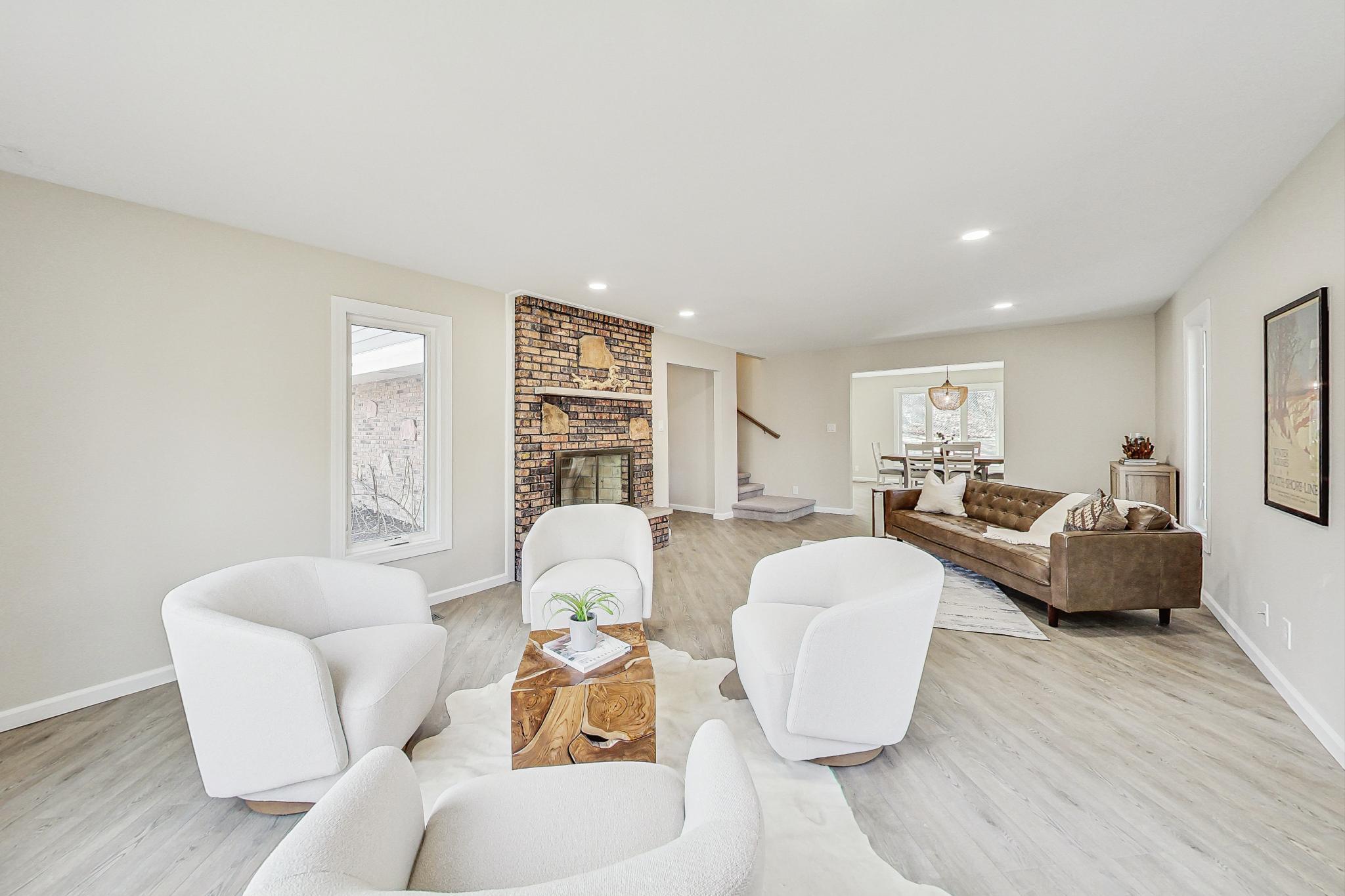 22 Chrismar Road Ogden Dunes, IN 46368 - Photo 4 of 26 a living room with furniture and a wooden floor