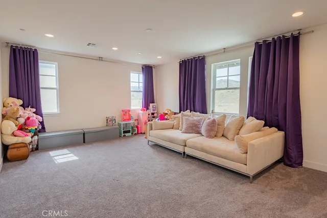 a room with furniture