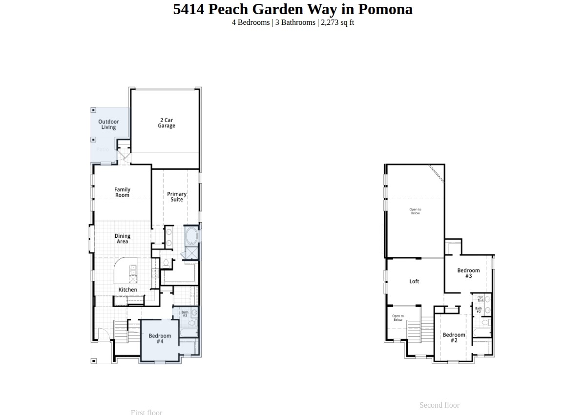 5414 Peach Gdn Way Manvel, TX 77578 - Photo 44 of 44 Spec Floorplan