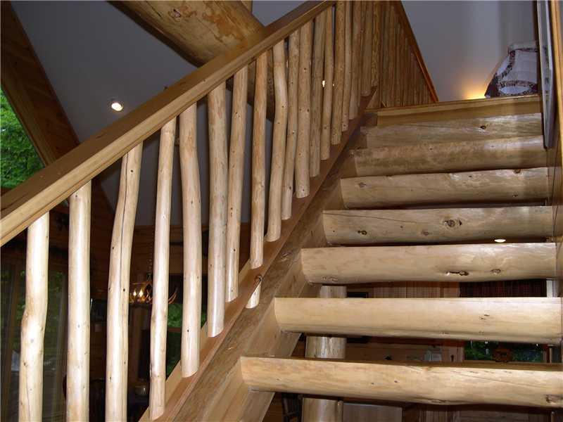 368 Mingo Loop Road Rangeley, ME 04970 - Photo 16 of 32 Stairs/Stairway. Close-up of stairway