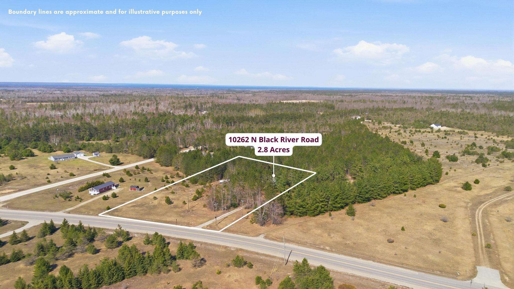 10262 North Black River Road Cheboygan, MI 49721 - Photo 5 of 41 Aerial Location