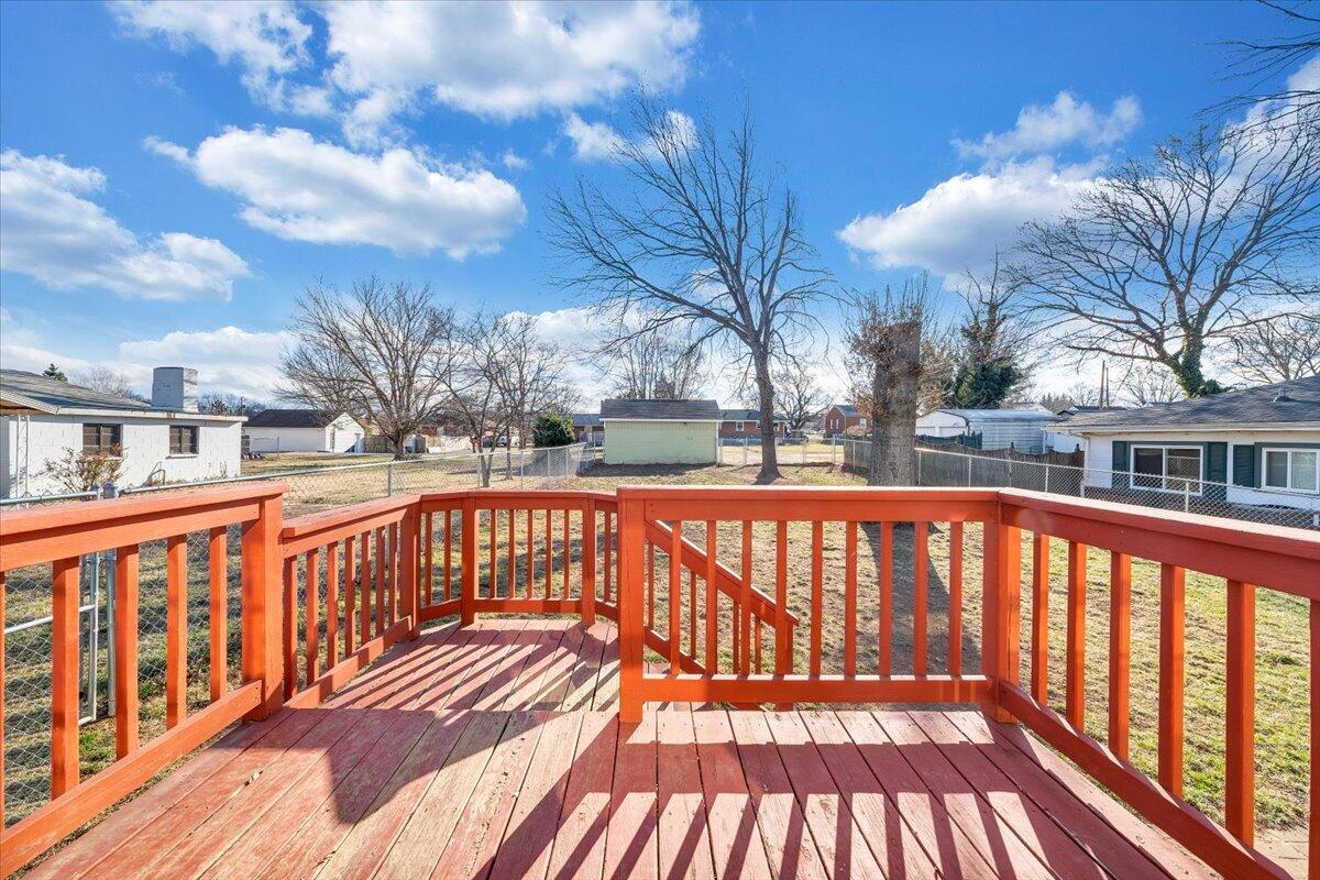 2346 Berkley Avenue Southwest Roanoke, VA 24015 - Photo 34 of 50 a view of balcony with wooden floor and fence