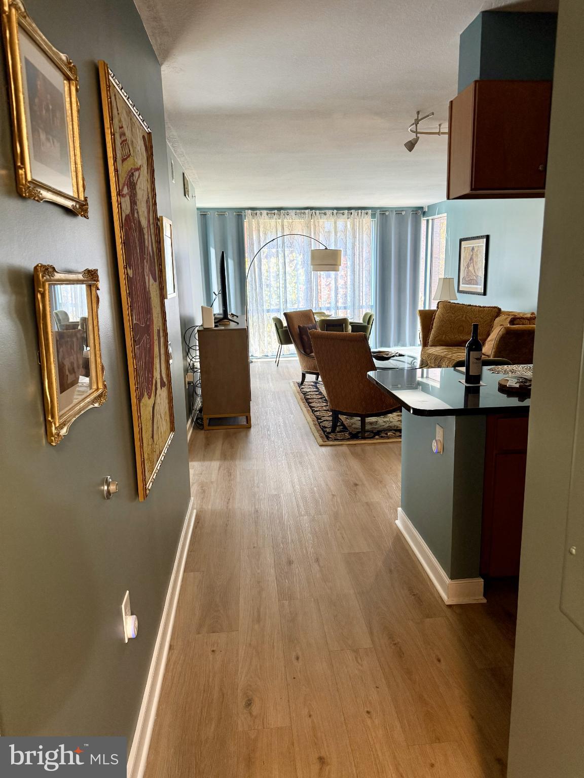 1117 10th Street Northwest, Unit 301 Washington, DC 20001 - Photo 11 of 38 a living room with furniture and a flat screen tv