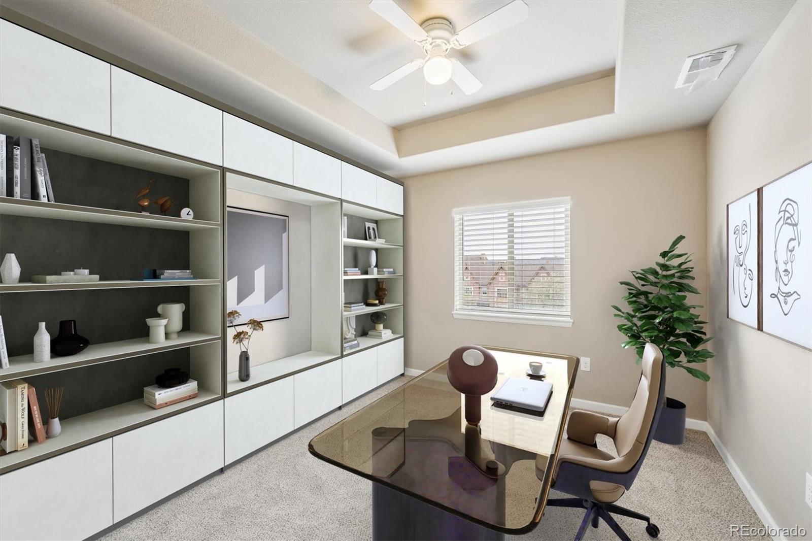 1044 Rockhurst Drive, Unit 404 Highlands Ranch, CO 80129 - Photo 7 of 28 a work room with furniture and a potted plant