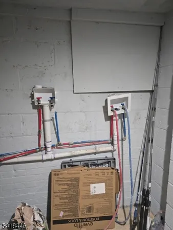 a view of storage and utility room