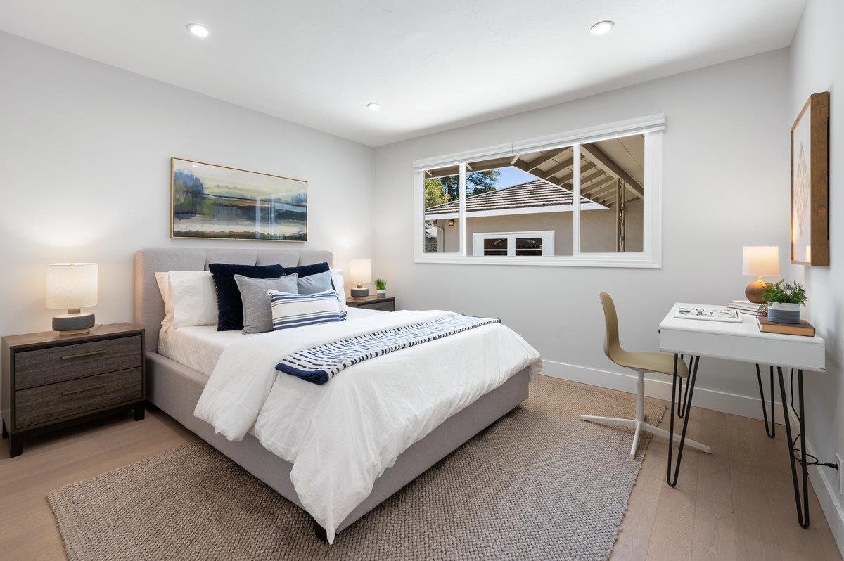 545 Alhambra Road San Mateo, CA 94402 - Photo 33 of 59 a bedroom with a bed and a window