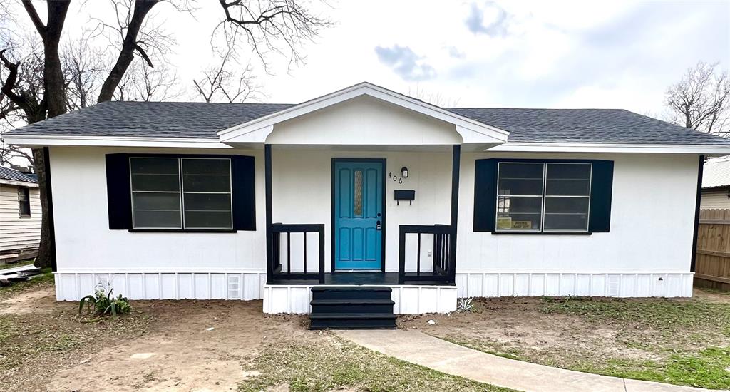 a front view of a house