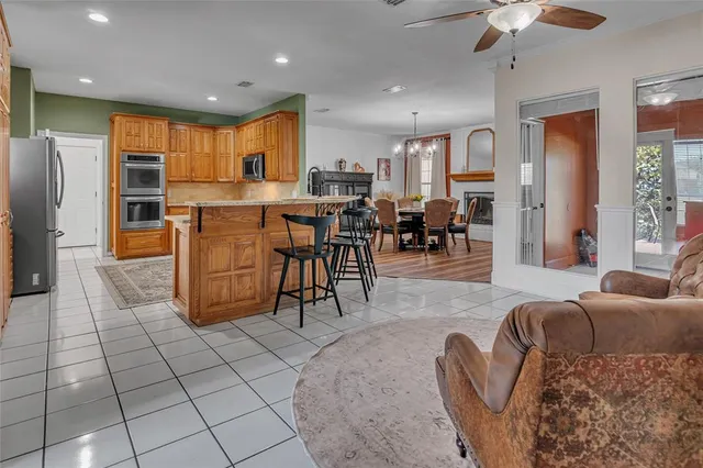 a living room filled with furniture