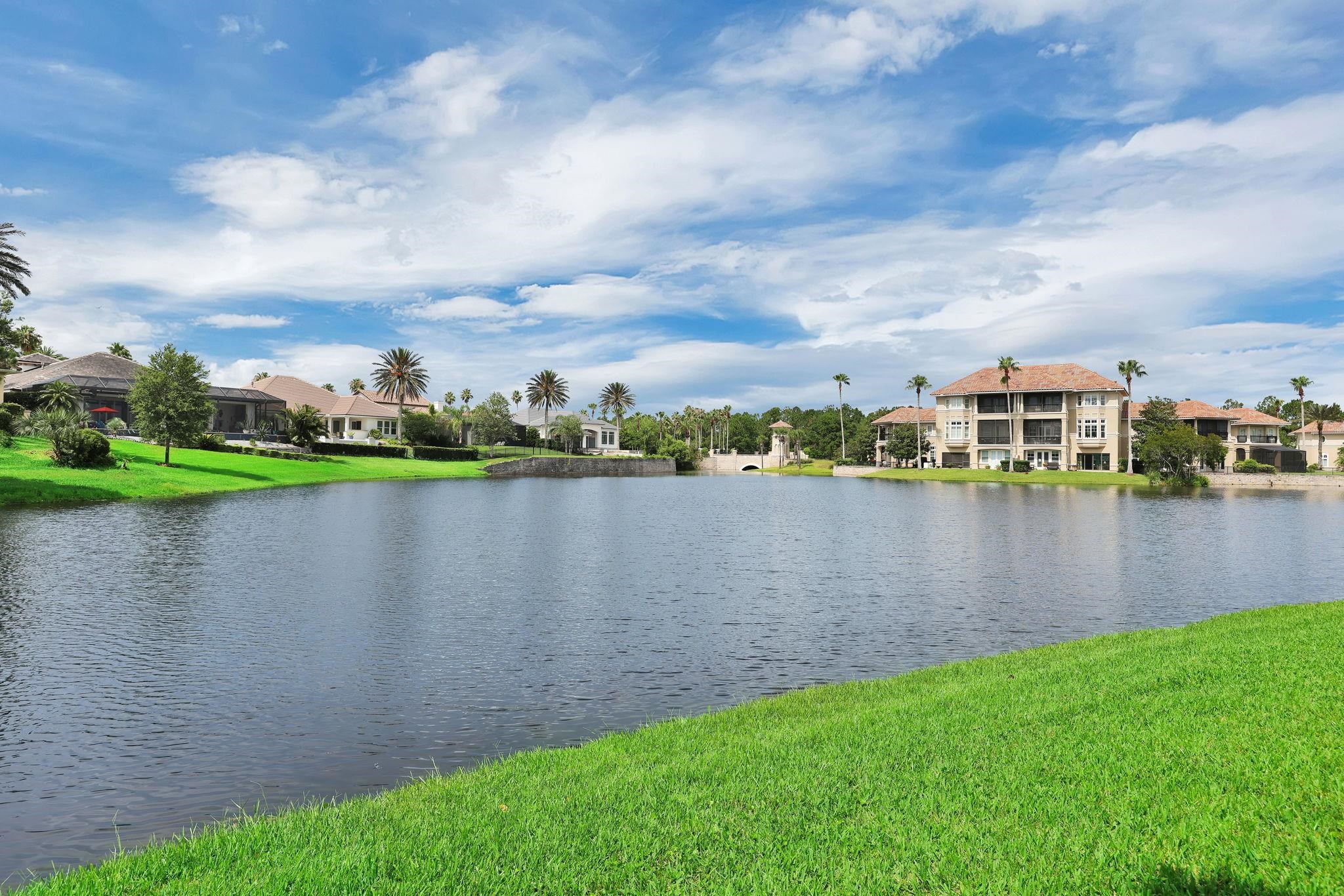 159 La Mesa Drive St. Augustine, FL 32095 - Photo 43 of 85 a view of a lake with houses in the back