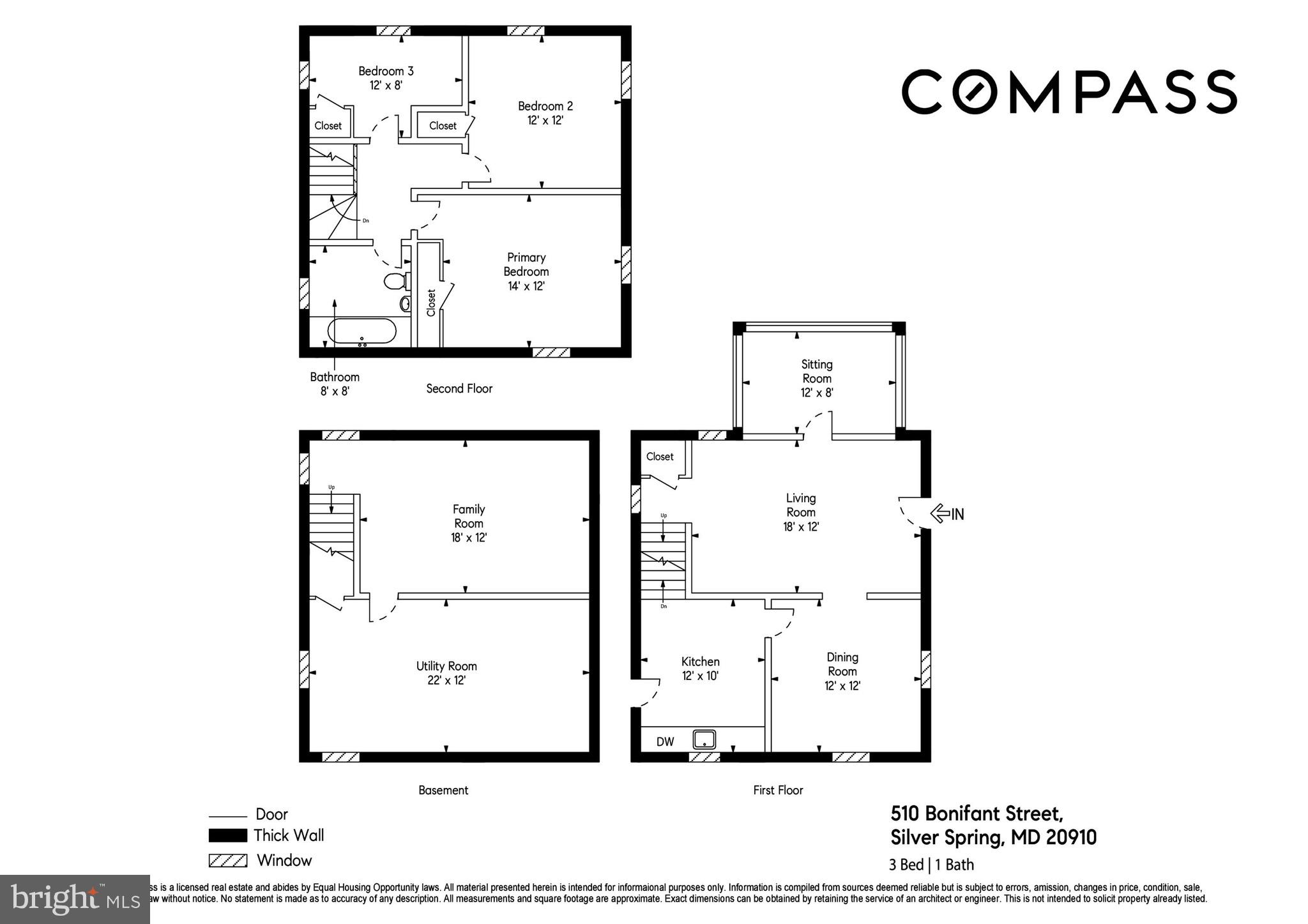 510 Bonifant Street Silver Spring, MD 20910 - Photo 16 of 16 Floor plan