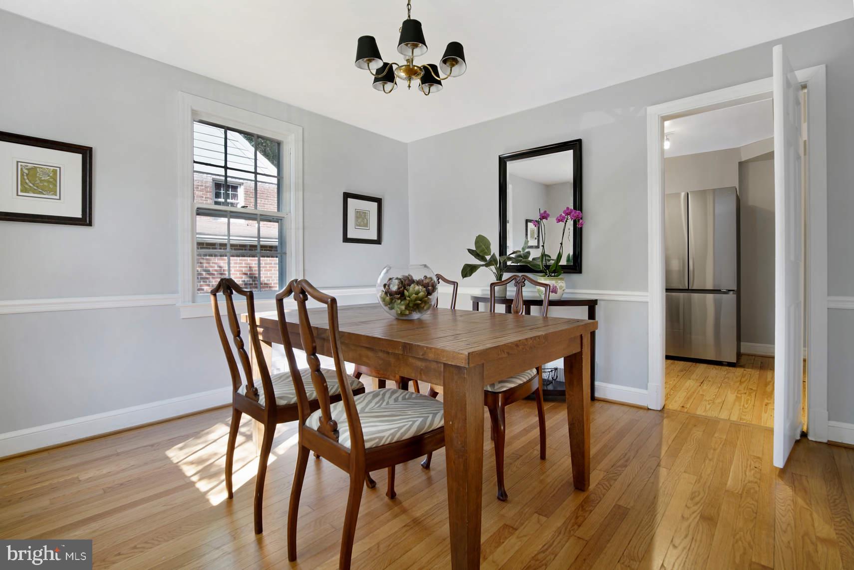 510 Bonifant Street Silver Spring, MD 20910 - Photo 4 of 16 Spacious dining room with chair railing