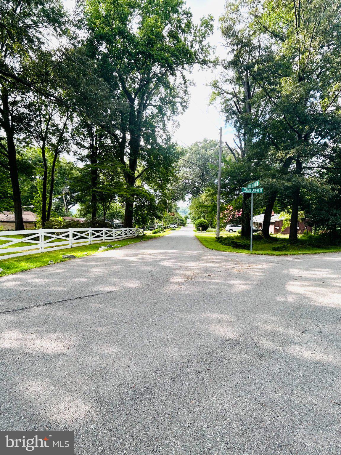 14500 Leonard Calvert Drive Accokeek, MD 20607 - Photo 5 of 18 Tranquil tree-lined neighborhood street.