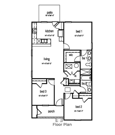 117 Hale Road Orangeburg, SC 29115 - Photo 27 of 27 Lewis Floorplan Image