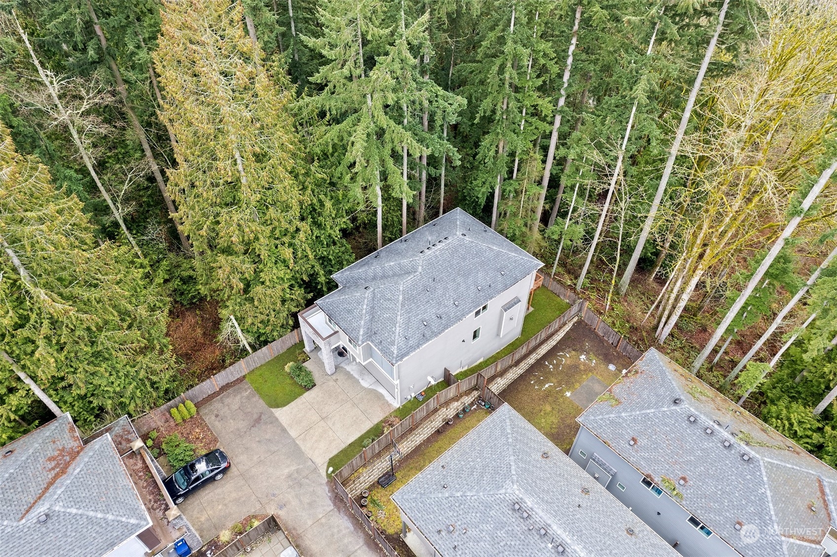 4206 223rd Place Southeast Bothell, WA 98021 - Photo 38 of 40 an aerial view of a house with a yard