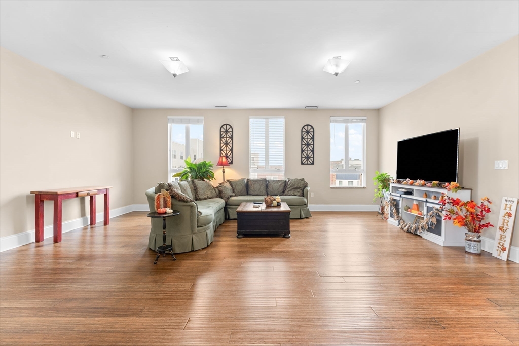380 West Broadway, Unit 401 Boston, MA 02127 - Photo 7 of 25 a living room with furniture and a flat screen tv