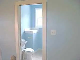 a bathroom with a toilet