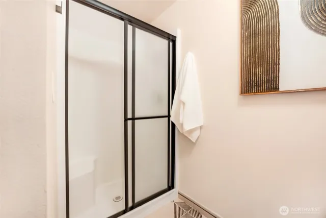 a view of bathroom with shower