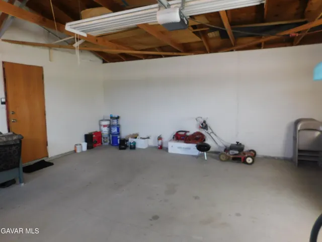 a room with table and gym equipment