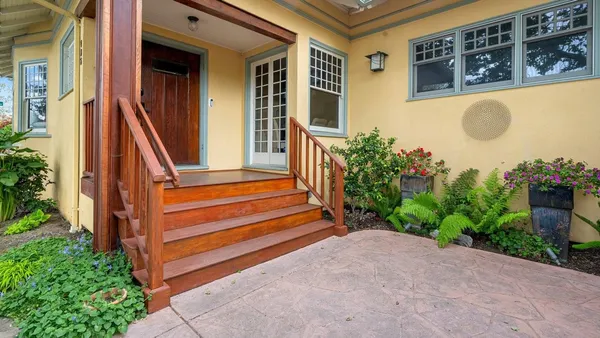 a view of outdoor space and deck