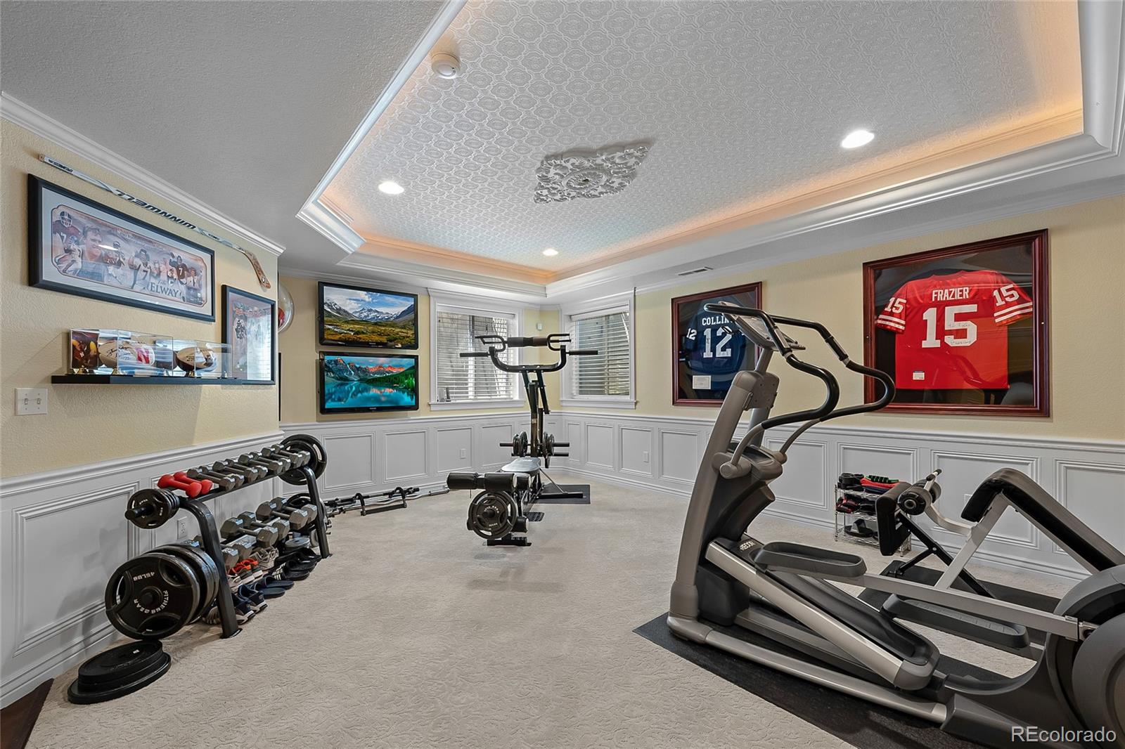 6374 Umber Circle Arvada, CO 80403 - Photo 28 of 33 a view of a room with gym equipment