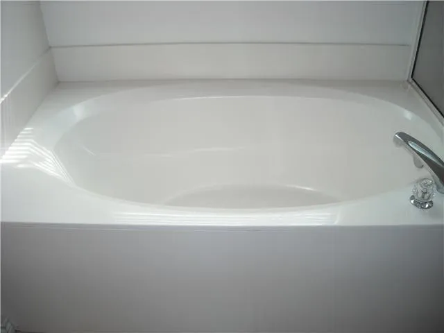 a close up of a bathtub