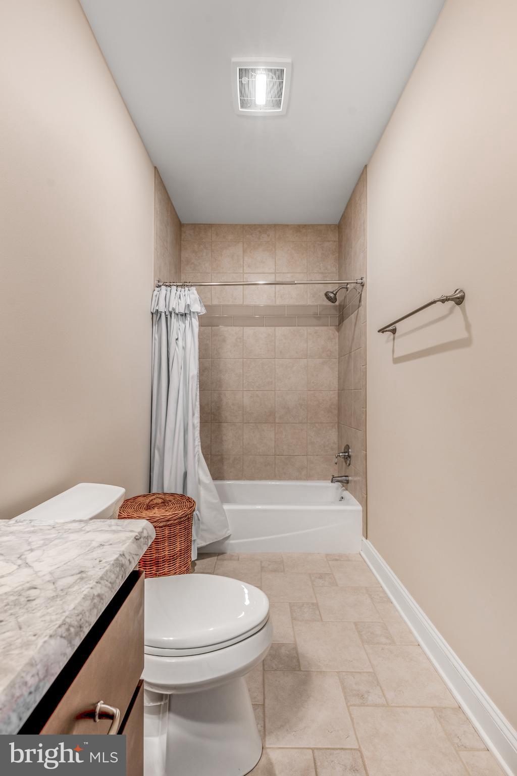 156 Brothers Court Port Matilda, PA 16870 - Photo 56 of 98 a bathroom with a granite countertop sink toilet and shower