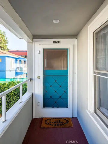 a view of an entryway door