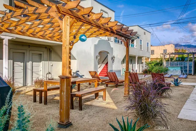 a view of outdoor space yard deck patio and outdoor seating