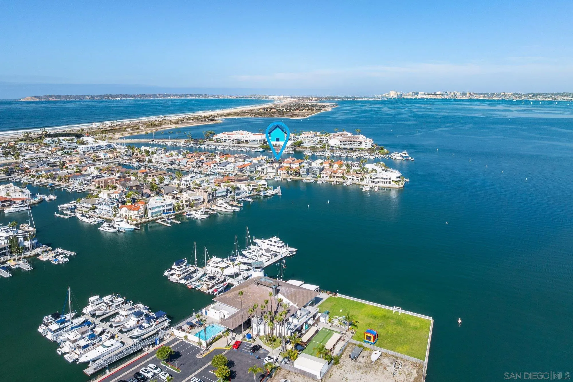 25 The Point Coronado, CA 92118 - Photo 64 of 74 an aerial view of a house with a ocean view