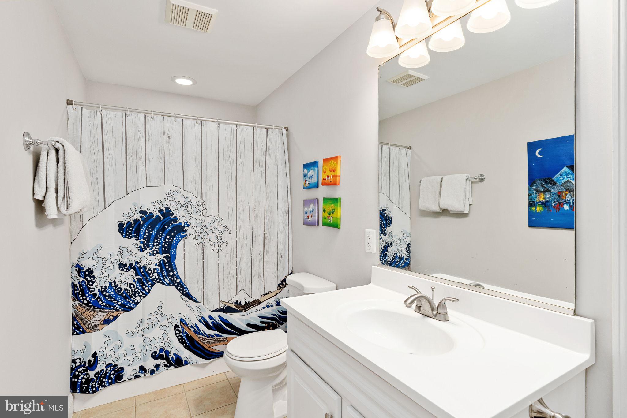 182 Wood Landing Road Fredericksburg, VA 22405 - Photo 76 of 102 a bathroom with a sink a toilet and a mirror