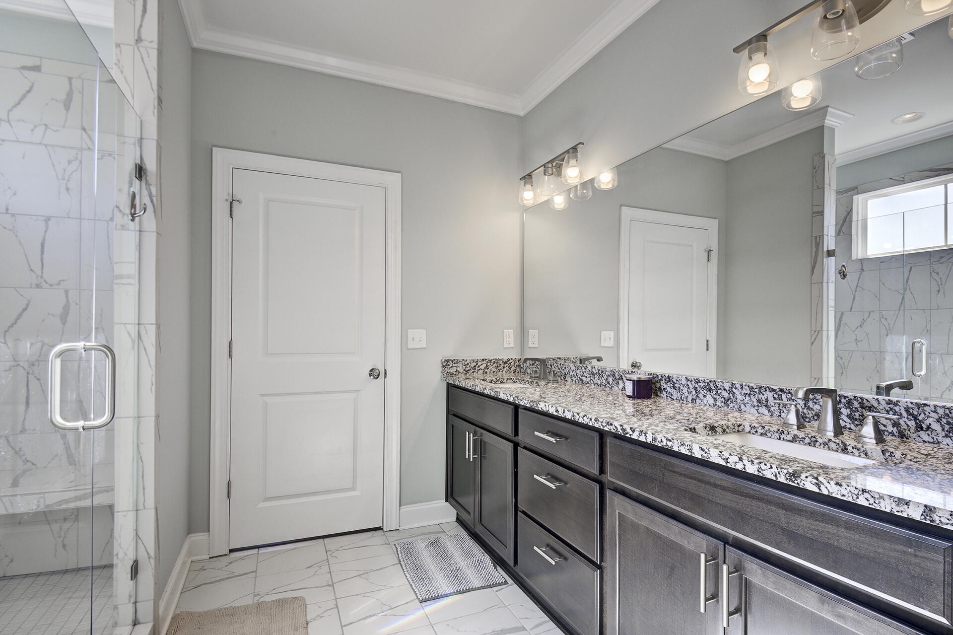 3625 Weathervane Loop Apison, TN 37302 - Photo 25 of 38 a bathroom with a granite countertop sink and a mirror