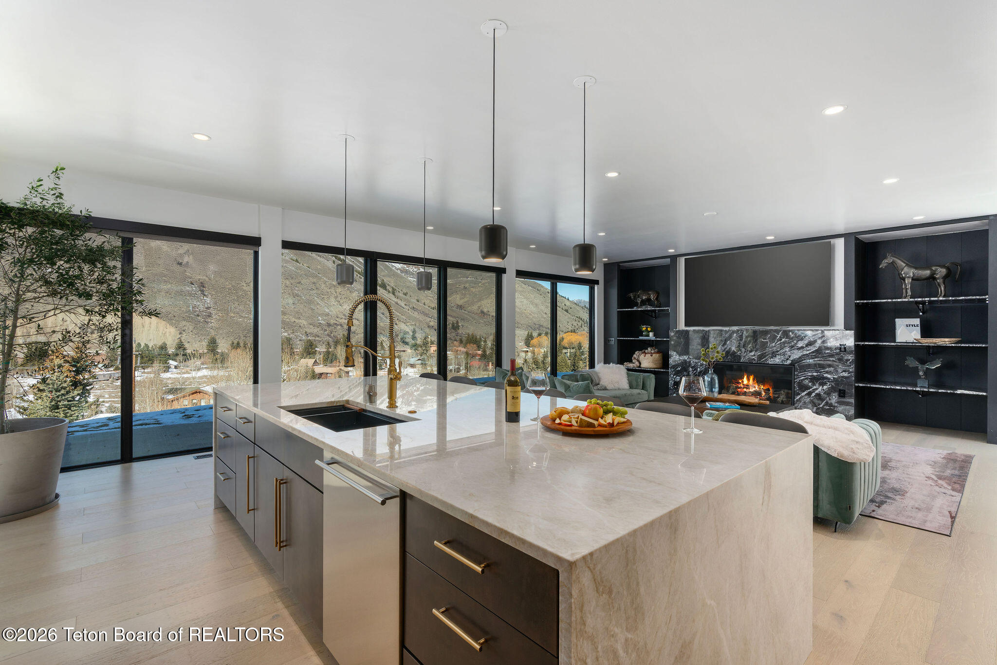 11330 Hoback Junction South Road Jackson, WY 83001 - Photo 4 of 57 Walls of Glass framing natural light