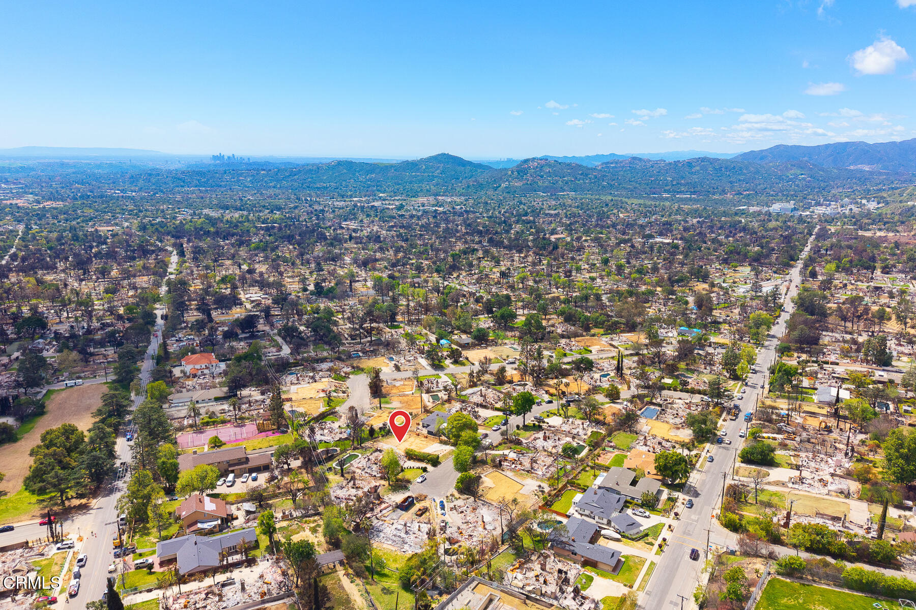 411 Alta Pine Drive Altadena, CA 91001 - Photo 20 of 23 an aerial view of residential houses with outdoor space