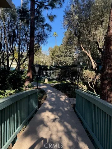 a view of street from balcony