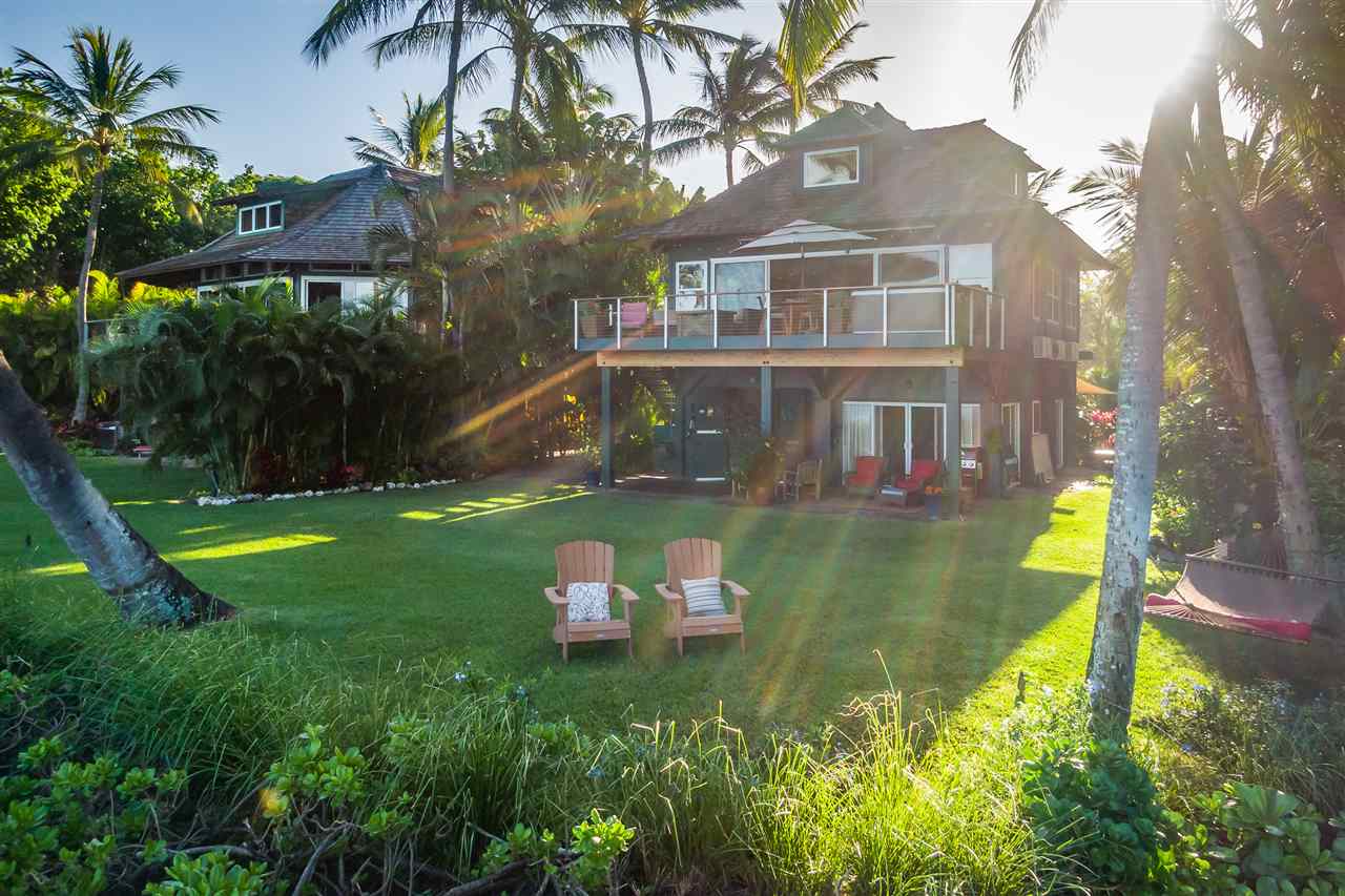 602 Stable Road Paia, HI 96779 - Photo 12 of 30 a view of a house with a yard and a fountain