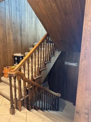 a fireplace with a clock on top of it