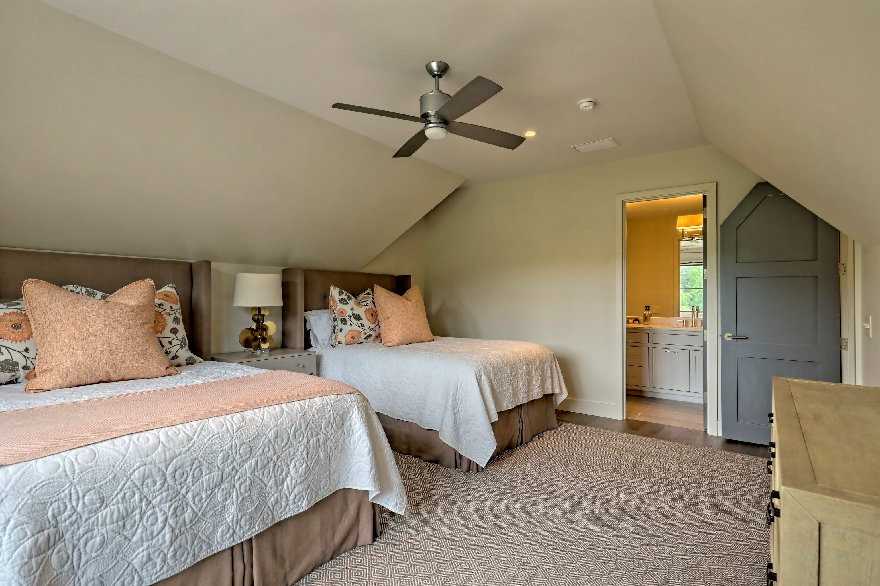 3622 Sandy Ford Road Clayton, GA 30525 - Photo 62 of 182 a bedroom with two beds and painted walls