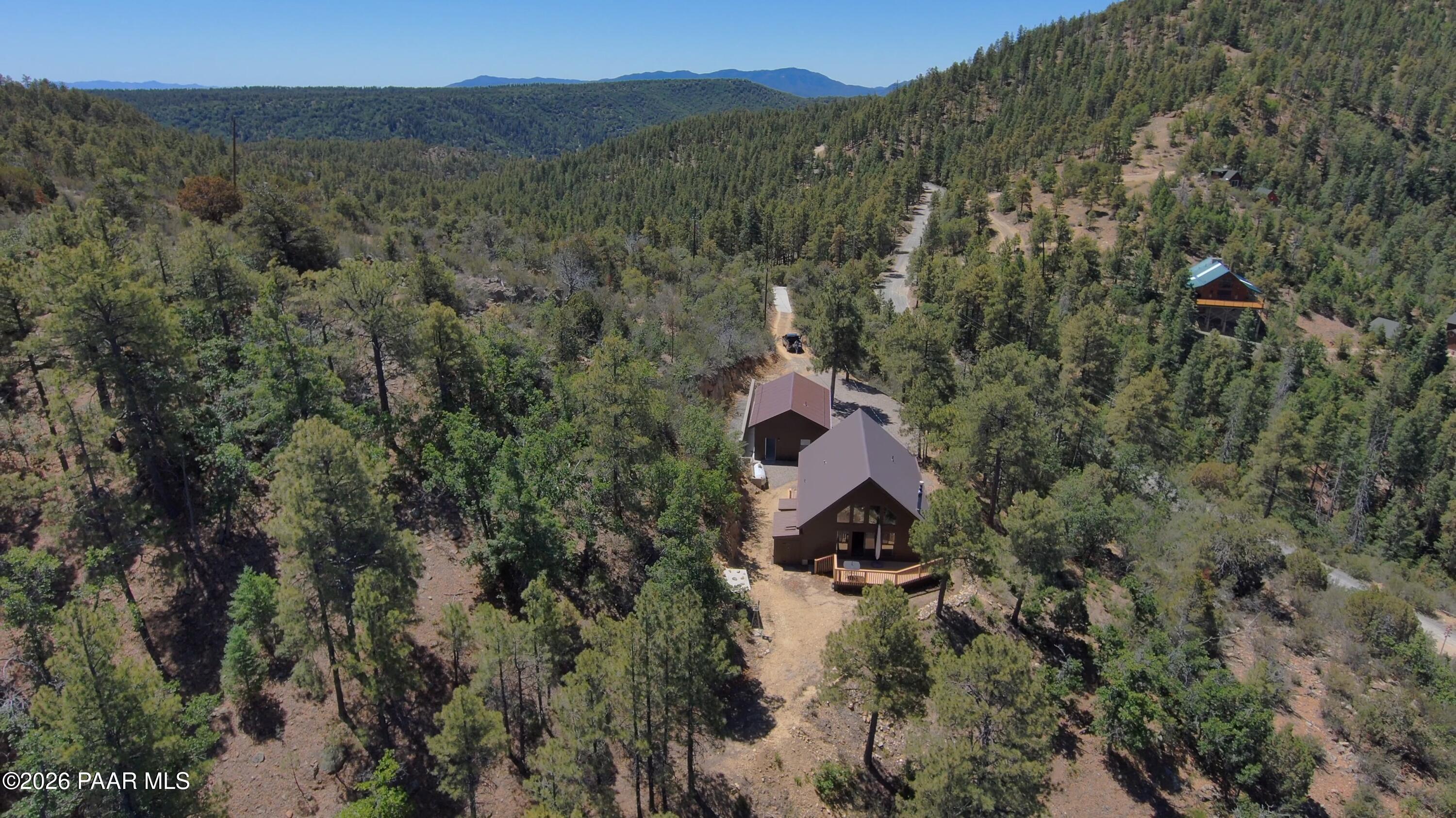 7251 South Big Bug Mesa Road Mayer, AZ 86333 - Photo 4 of 55 an aerial view of a house with a yard