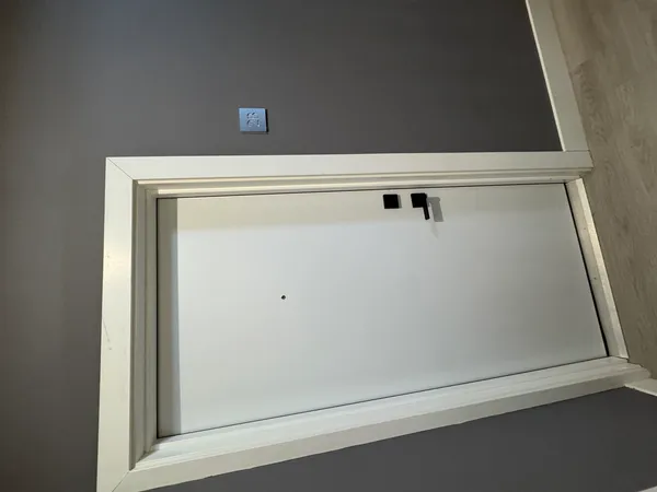 a close view of closet