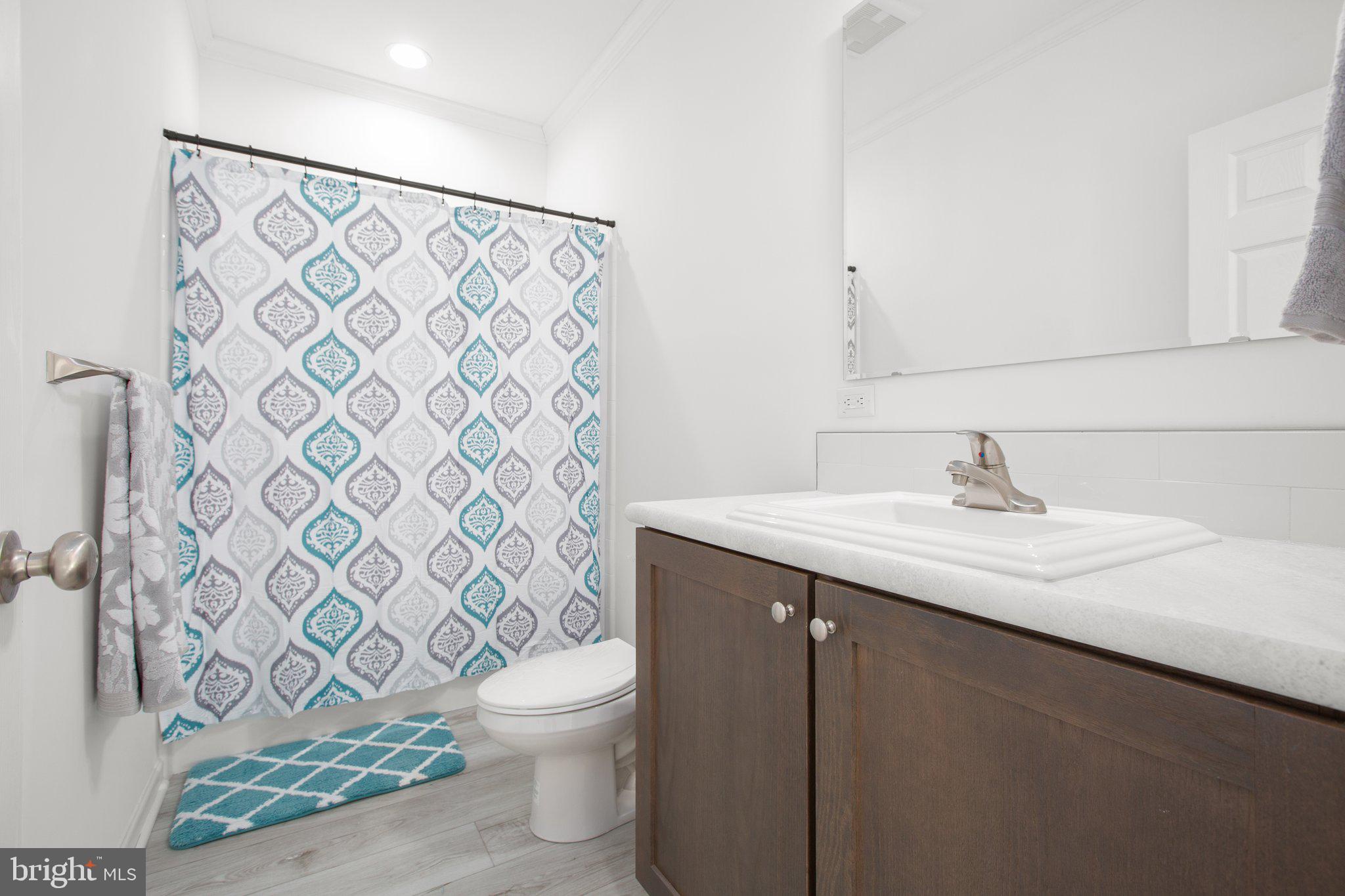1005 Levi Road Green Bay, VA 23942 - Photo 25 of 34 a bathroom with a granite countertop sink and a toilet