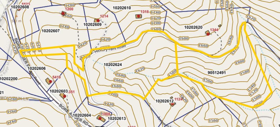 0 Hickory Falls Road Blue Ridge, VA 24064 - Photo 31 of 38 Topo