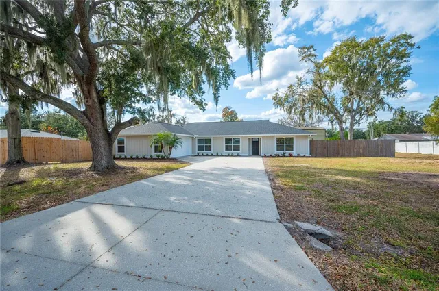 front view of house with a yard
