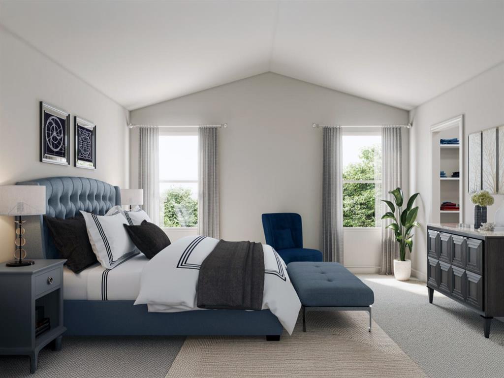 342 Azalea Trail Granbury, TX 76048 - Photo 9 of 11 a bedroom with a bed and a couch