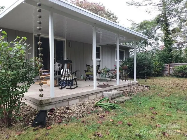 a house view with a sitting space