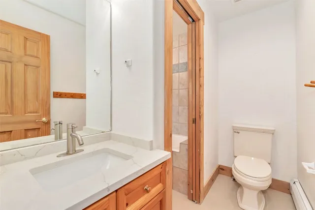 a bathroom with a sink and a vanity