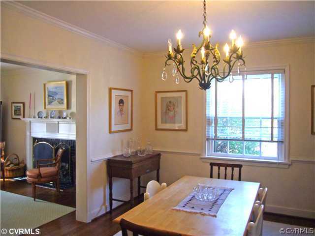 203 Gun Club Road Richmond, VA 23221 - Photo 3 of 12 Dining Room - Dining Room with mouldings