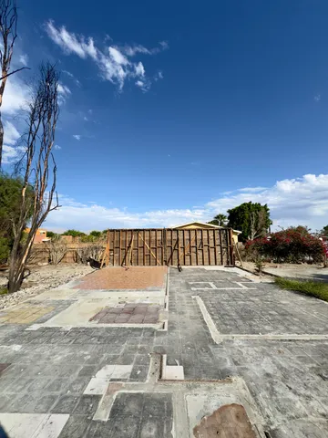 a view of a balcony with an ocean view